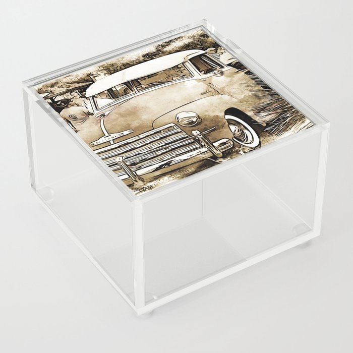 1950's Vintage Pick up Truck Acrylic Box