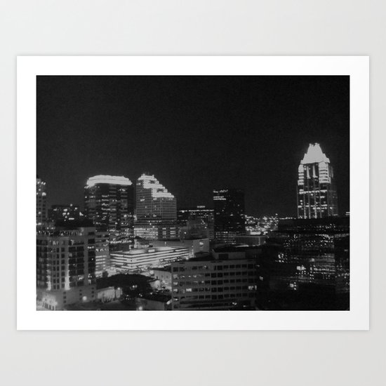 Austin Skyline Art Print