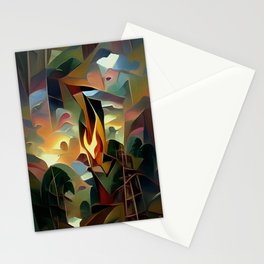 Fire In The Jungle Stationery Card