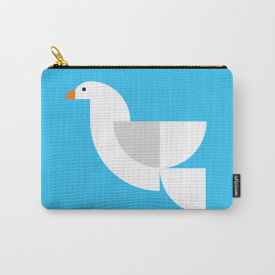 Geometric Dove Carry-All Pouch