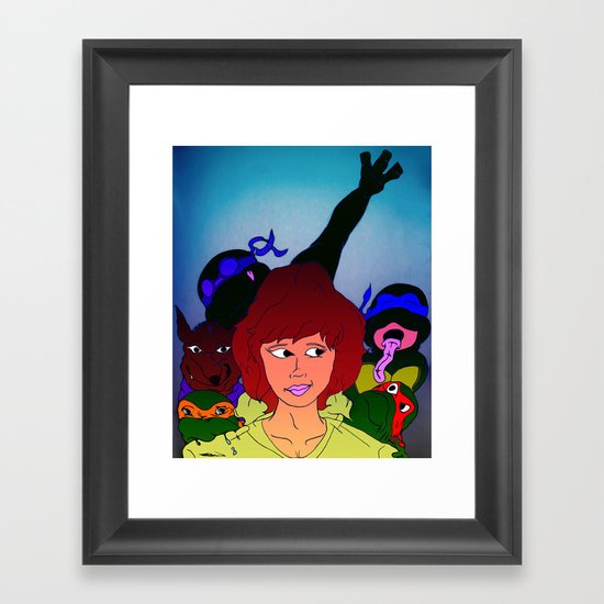 TMNT ~ Family Values Framed Art Print