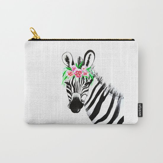 Zebra Carry-All Pouch