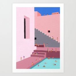 Pink Puglia Art Print