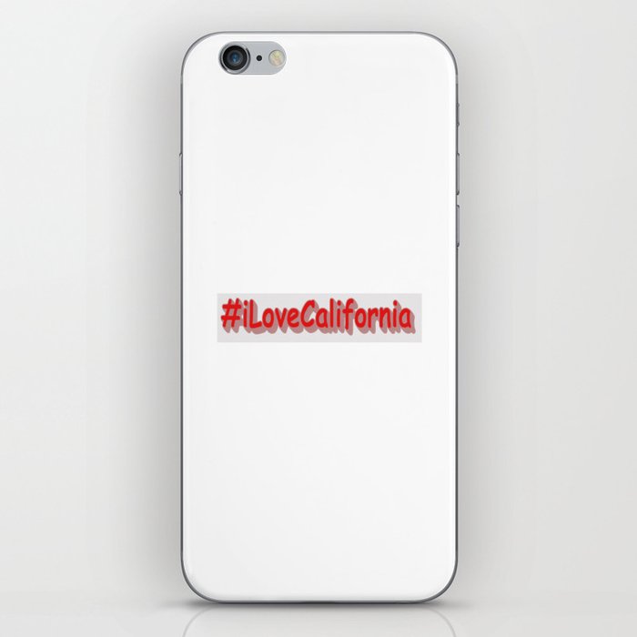 "#iLoveCalifornia " Cute Design. Buy Now iPhone Skin