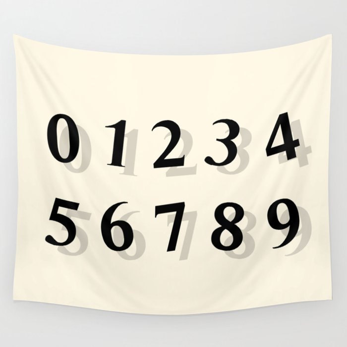 NUMBERS (BACK TO SCHOOL) Wall Tapestry
