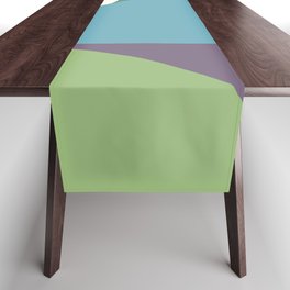 Abstract geometric arch colorblock 5 Table Runner