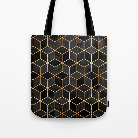Black Cubes Tote Bag