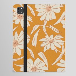 Charismatic Floral Yellow iPad Folio Case