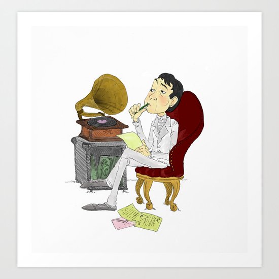 "Kisses on the Bottom" by Virginia McCarthy Art Print