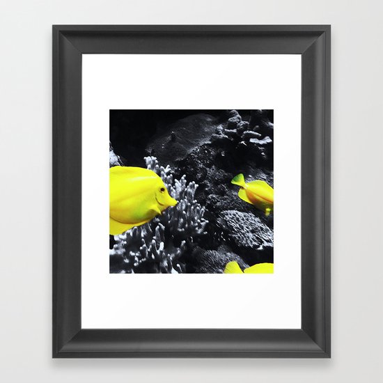 Yellow Fish Framed Art Print