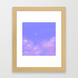 Purple night Framed Art Print