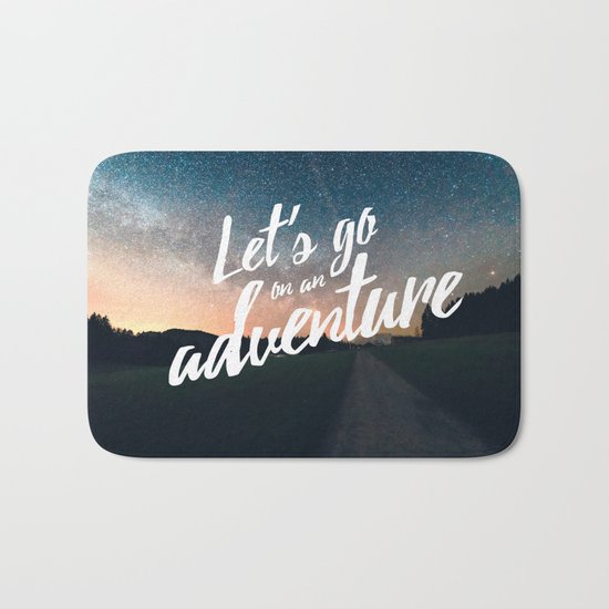 Let's go on an adventure Bath Mat