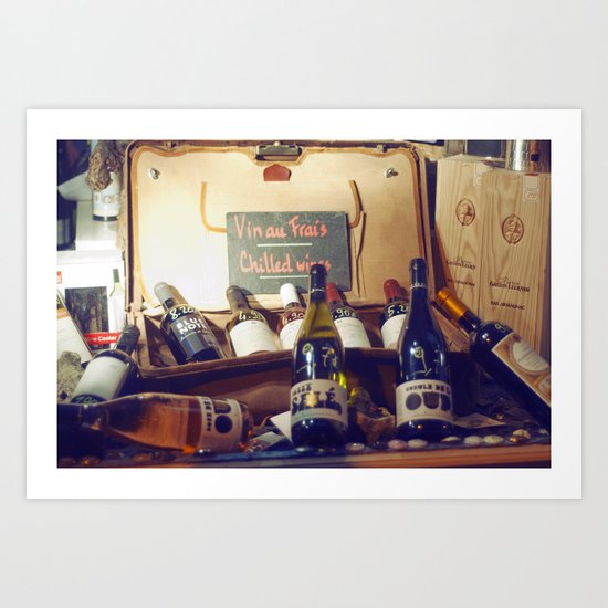 Vin au Frais: Chilled Wine Art Print