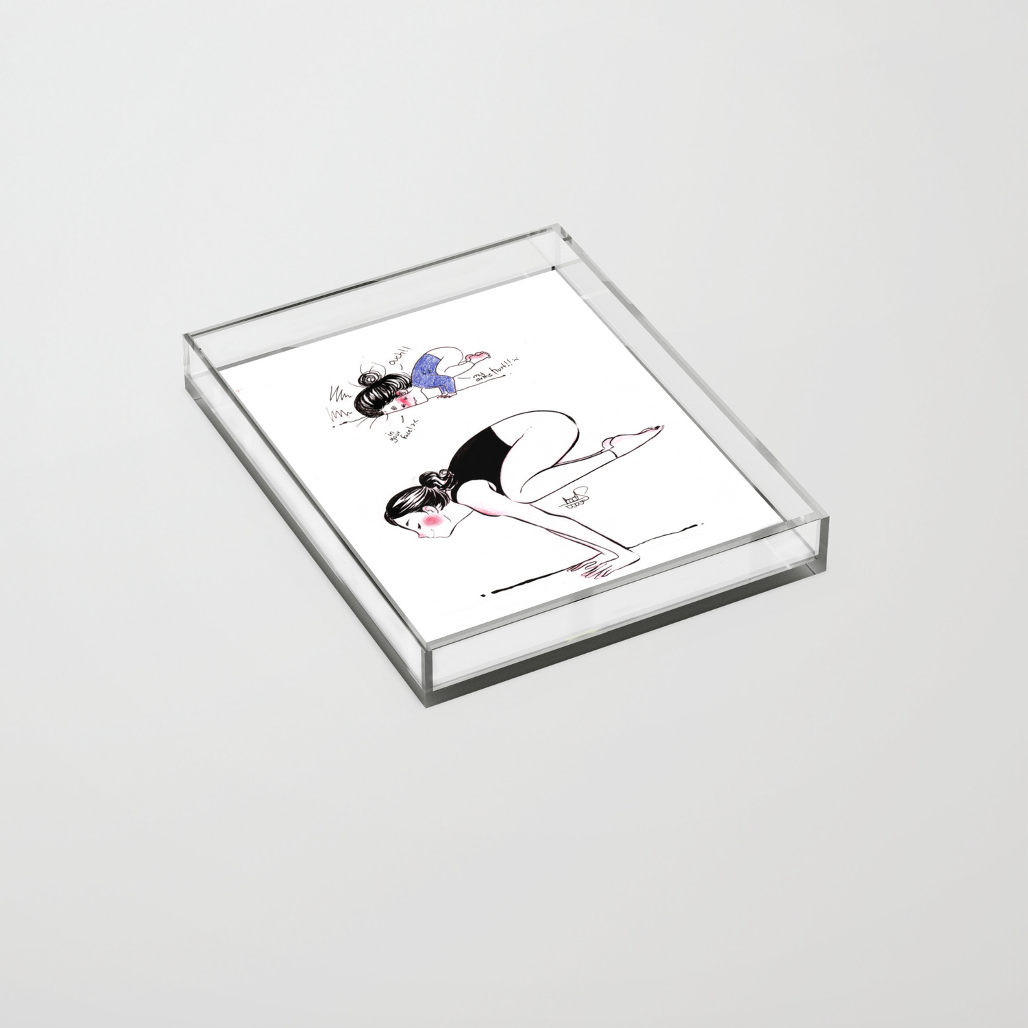 Yoga Girl Bakasana Crow Pose Scarlet Adrianne Acrylic Tray By Adrianarodrguezlen Society6 Cartoon crow posing illustrations & vectors. society6