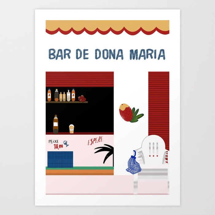 Dona Maria's Bar Art Print