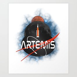 Artemis nasa design  Art Print