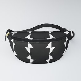 Modern Black and White Fanny Pack