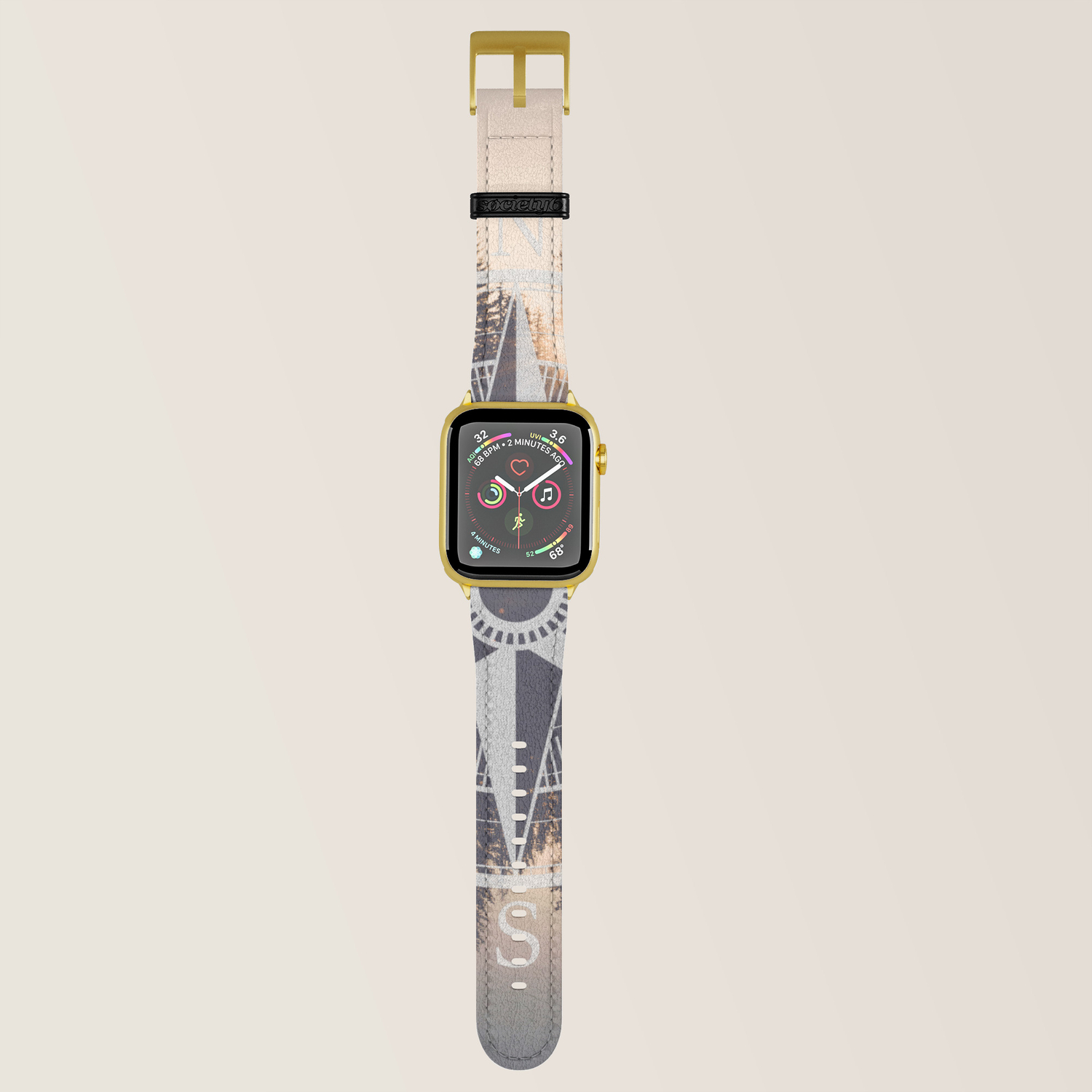 Wooded Lake Reflection Compass Apple Watch Band By Nature Magick Cascadia Collection Society6