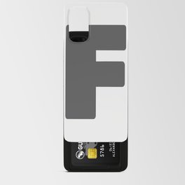 F (Grey & White Letter) Android Card Case