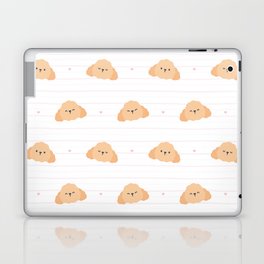 Cute Poodle Dog Seamless Background Repeating Laptop Skin