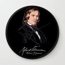 Robert Schumann-German Composer-Classical Music-Piano Wall Clock