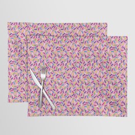Colorful Candy Sprinkles Pink Placemat