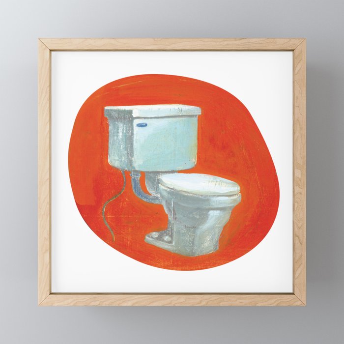 toilet Framed Mini Art Print