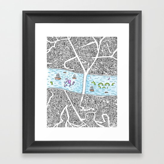 Boroughs Framed Art Print