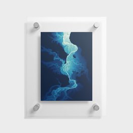 Willamette Channels 10-year Anniversary—Midnight Blue Floating Acrylic Print