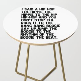 RAPPERS DELIGHT Hip Hop CLASSIC MUSIC Side Table