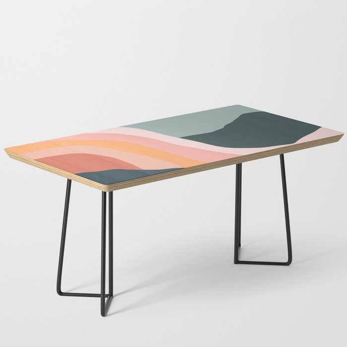 Minimal Landscape #9 - Modern Art Print Coffee Table