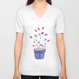 Houseplant 01 V Neck T Shirt
