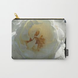 Blooming White Rose in the Sunshine Carry-All Pouch