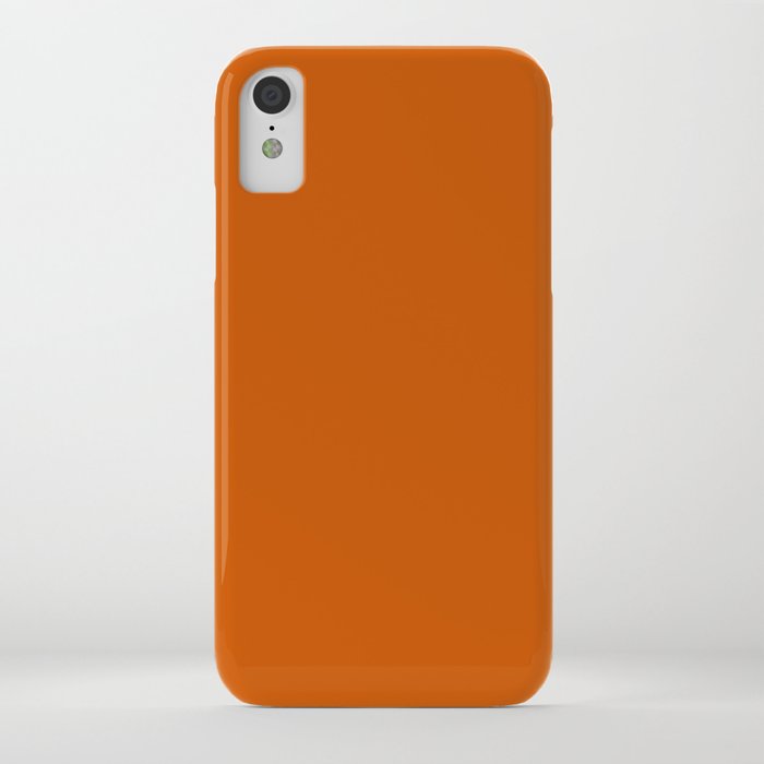 Burnt Orange - solid color iPhone Case