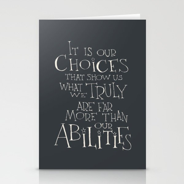It is our choices Stationery Cards