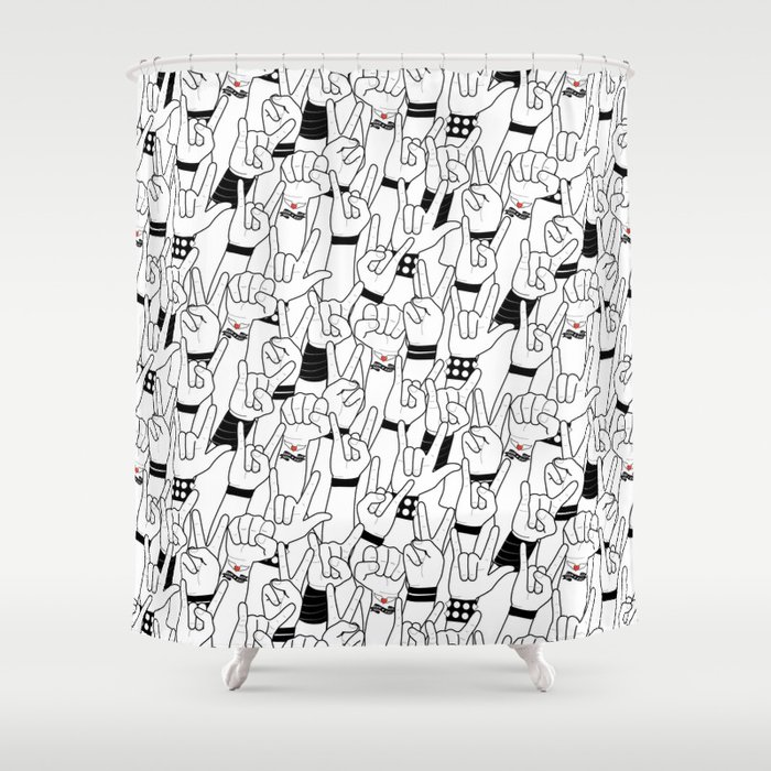 Rock and Roll: Concert Shower Curtain