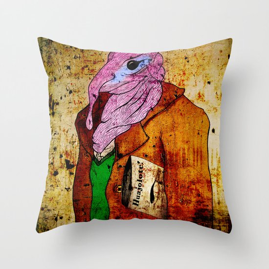 Draw me a Huajolote! Throw Pillow