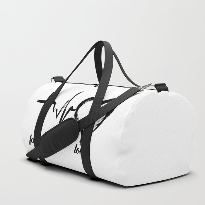 Faith, Hope, Love (Black and White) Duffle Bag