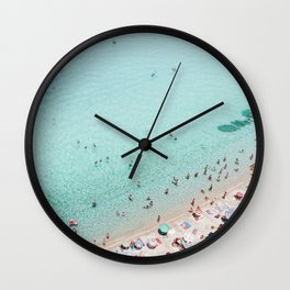 Busy Beach Wall Clock