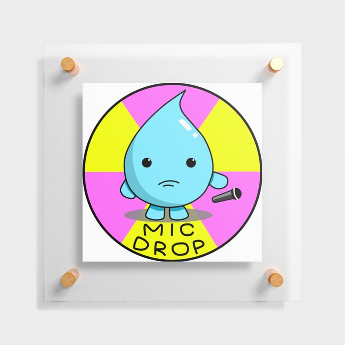 Mic Drop Floating Acrylic Print