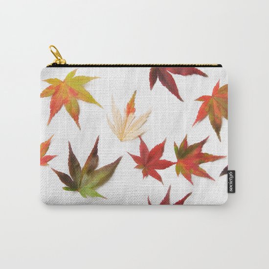 AUTUMN LEAVES PATTERN #2 #decor #art #society6 Carry-All Pouch
