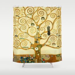 Gustav Klimt The Tree Of Life Shower Curtain