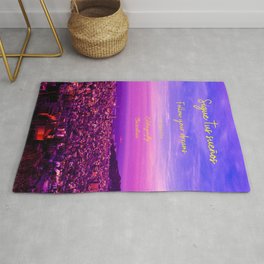 Barcelona sunset, and Follow your dreams Rug