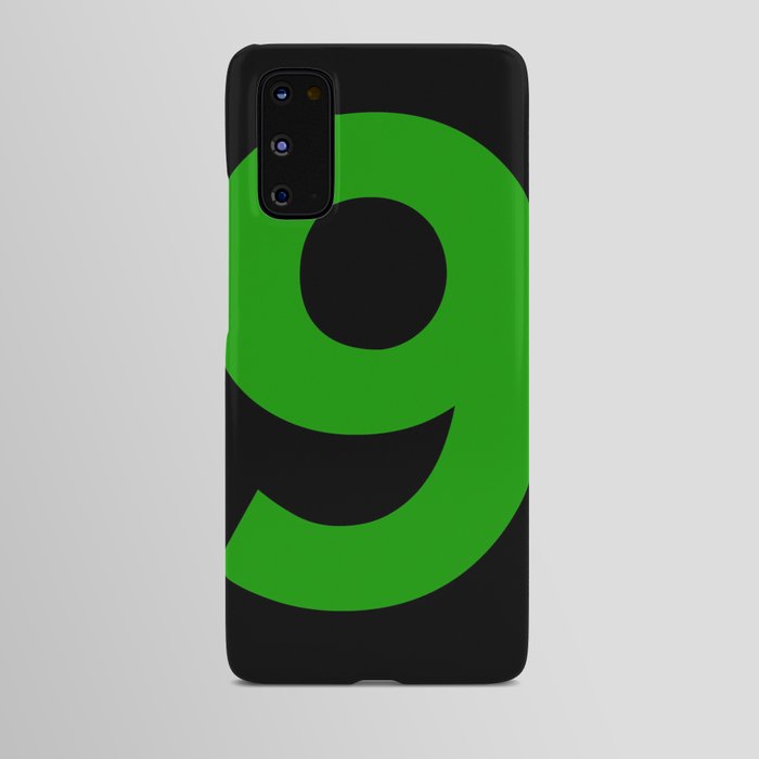 Number 9 (Green & Black) Android Case