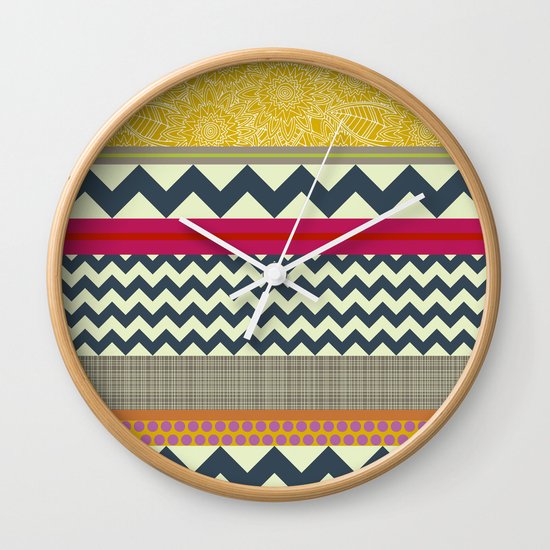 New York Beauty stripe Wall Clock