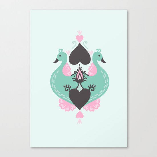Pretty Peacocks Canvas Print