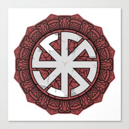 Pagan Sun symbol Canvas Print