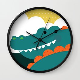 Crocodile rock Wall Clock