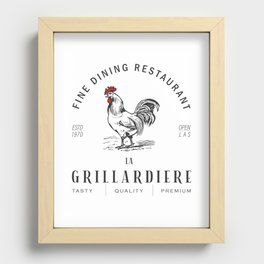 Chicken Dinner  Recessed Framed Print