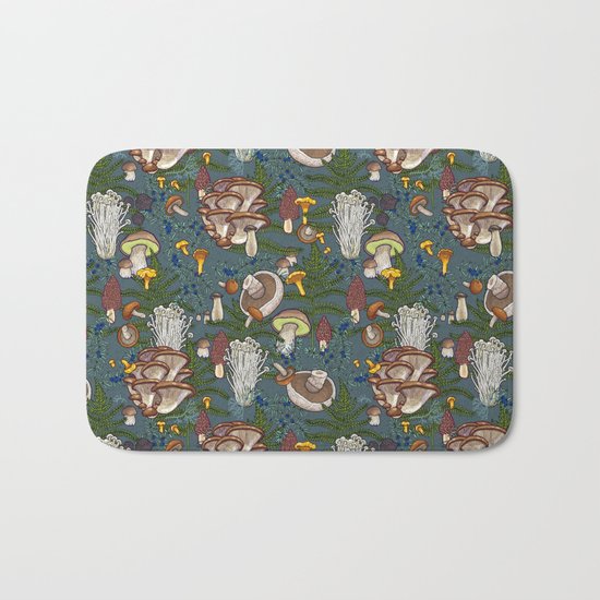 mushroom forest Bath Mat